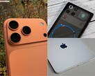 iPhone 17 Pro Max, RedMagic 11 Pro en M5 iPad Pro naast elkaar getoond, met de nadruk op verschillende ontwerpen voor mobiele gaminghardware (Afbeelding bron: Notebookcheck)