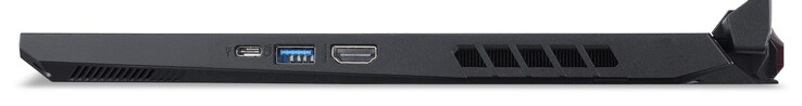 Rechterzijde: USB 3.2 Gen 2 (Type-C), USB 3.2 Gen 2 (Type-A), HDMI