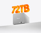 De ME Pro met twee sleuven en AI 9 HX 470 is verkrijgbaar vanaf ongeveer 711 dollar. Afgebeeld: een promotiefoto waarop de door de fabrikant gepromote opslagmogelijkheden van de NAS worden benadrukt.