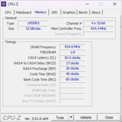 CPU-Z Geheugen