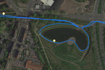 GPS-test: Samsung Galaxy S10 5G - fietsen rond een meer