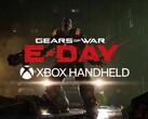 Xbox Handheld-logo op de banner van Gears of War: E-Day