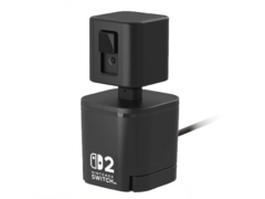 De meer betaalbare GameChat-camera van Hori kan direct op de Switch 2 worden gemonteerd, of met de afneembare voet worden gebruikt. (Afbeeldingsbron: Hori)