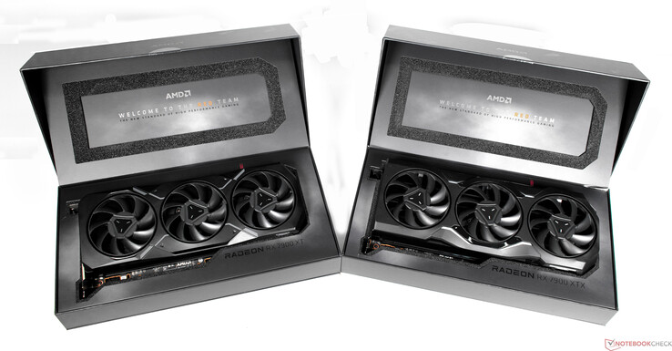 AMD Radeon RX 7900 XTX en AMD Radeon RX 7900 XT
