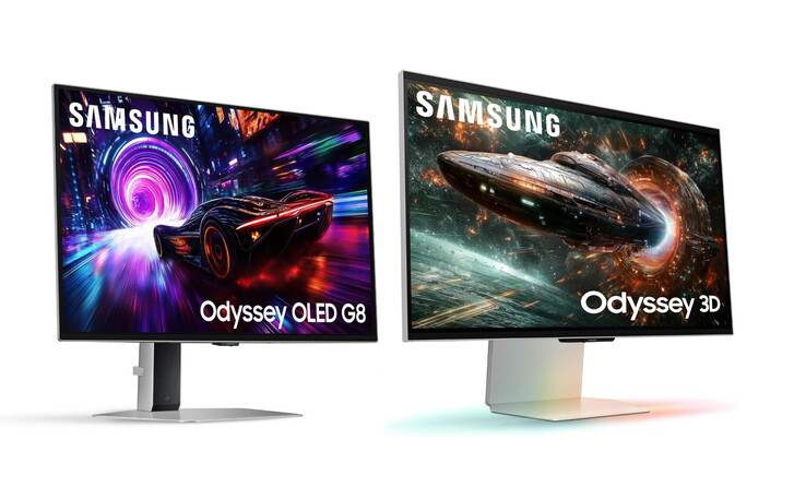 De Odyssey G81SF en Odyssey 3D G90XF van links naar rechts. (Afbeeldingsbron: Samsung)