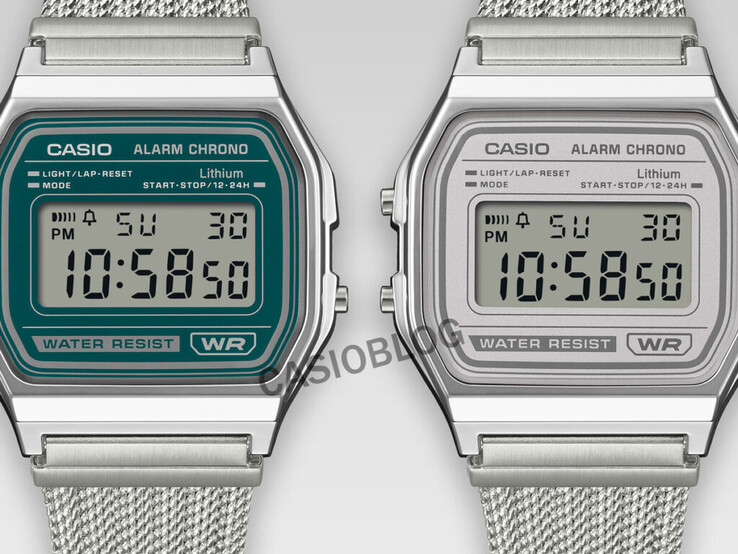 De Casio A158WEM-3 en A158WEM-7. (Afbeeldingsbron: Casioblog)
