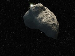 Een artistieke impressie van een asteroïde