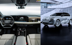 Audi plaagde onlangs zowel het exterieur als het interieur van de aankomende Q6 e-tron. (Afbeelding bron: Audi - bewerkt)