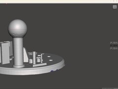 Diameter van de Scanbench kogel gemeten in MeshMixer