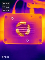 Asus NUC 15 Pro+ stresstest (onderkant)