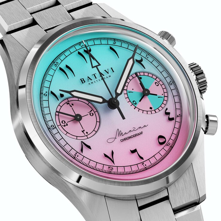 De Batavi Marina Chronograaf collectie wordt aangedreven door een met de hand opgewonden chronograaf Seagull ST1901 uurwerk (Afbeelding bron: Batavi)