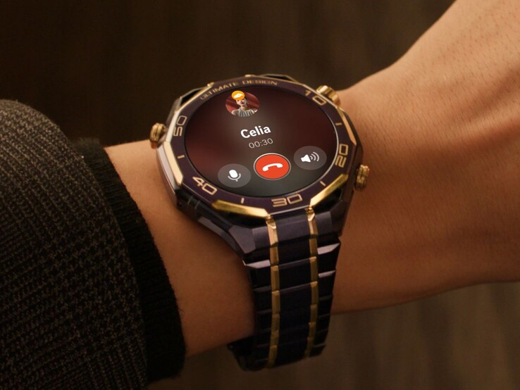De Huawei Watch Ultimate Design Royal Gold smartwatch. (Afbeeldingsbron: Huawei)