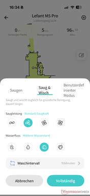 Reinigingsinstellingen