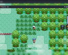 PokeDaisy speelt een Pokémon-game met extra schermoverlays