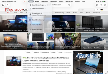 iPadOS 26 heeft nu een menubalk (bron: Notebookcheck)