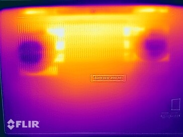 Oppervlaktetemperaturen stresstest (onder)