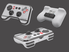 Renders van de Evercade draadloze controller