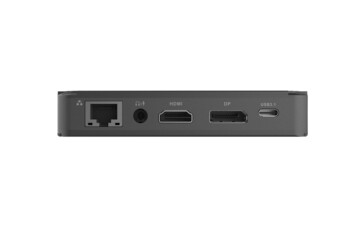 RJ45 (10/100/1000 Ethernet), combipoort voor hoofdtelefoon/microfoon, HDMI 2.0, DisplayPort 1.4, USB 3.1 (1 Type-C)