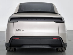 Het Tesla Model Y L-logo is gestileerd om te wijzen op een 3-rijige SUV. (Afbeeldingsbron: MIIT)