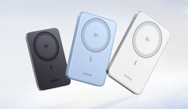 De Ugreen MagFlow Air Magnetische Power Bank (5000mAh, Qi2 15W)