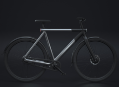 De VanMoof S3 Aluminum limited edition e-bike heeft een tweekleurig frame. (Afbeelding bron: VanMoof)