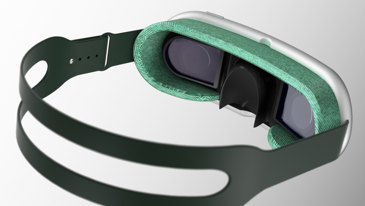 Een Apple "Reality Pro" headset render gebaseerd op geruchten. (Bron: Antonio de Rosa)