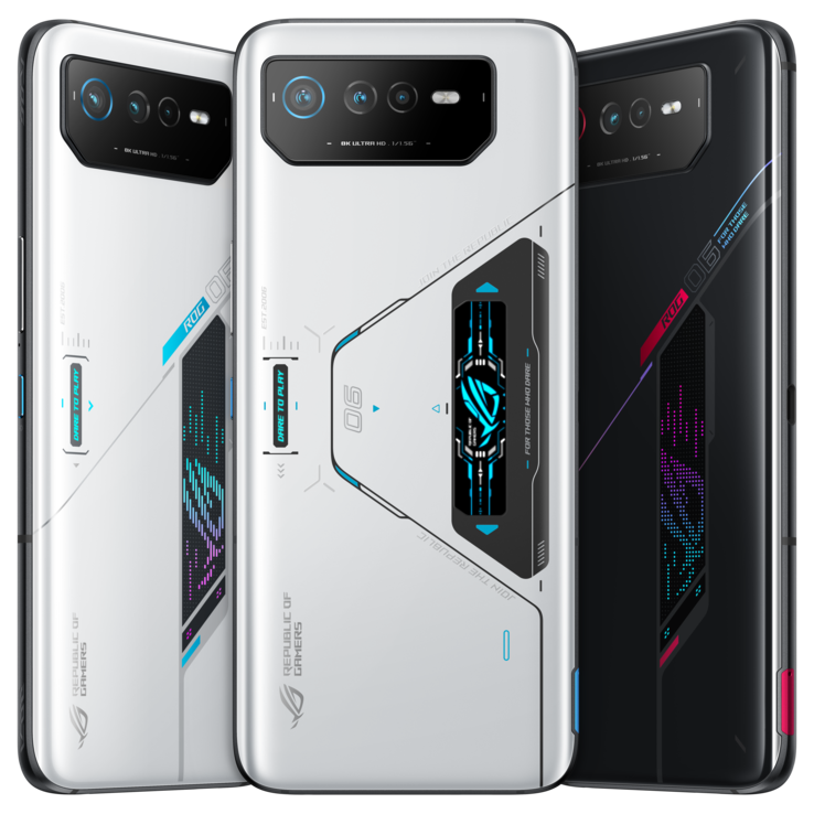 Asus ROG Phone 6 en ROG Phone 6 Pro (afbeelding via Asus)