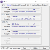 cpu-z: Cache