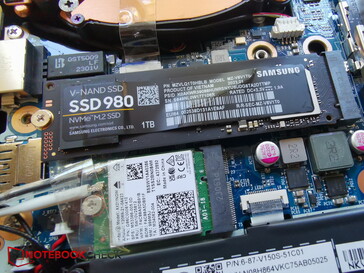 WiFi-module en NVMe SSD