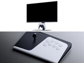 PlayStation gamingmonitor (boven), FlexStrike vechtstick (onder).