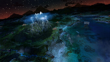 Een afbeelding van de wereldkaart in A Total War Saga: Troy.