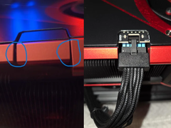 De storende 12VHPWR-connector op de ASUS ROG Matrix RX 5090 (bron: r/Asus)