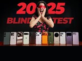 Een afbeelding van de vlaggenschip telefoons van 2025 die in de blinde test voorkwamen (bron: Versus via YouTube; bewerkt)