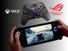 Asus ROG Xbox Ally X handheld gaming PC en ROG Raikiri Pro controller (Afbeelding bron: Xbox Gaming, Asus, met bewerkingen)