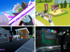 Met de klok mee vanaf linksboven - Dragon Ball Gekishin Squadra, Transit King Tycoon, Stanley Says en cLocked In. Afgebeeld - screenshots van de bovengenoemde spellen. (Afbeeldingsbron: Steam - Bewerkt)