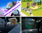 Met de klok mee vanaf linksboven - Dragon Ball Gekishin Squadra, Transit King Tycoon, Stanley Says en cLocked In. Afgebeeld - screenshots van de bovengenoemde spellen. (Afbeeldingsbron: Steam - Bewerkt)