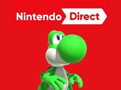 Yoshi afgebeeld onder Nintendo Direct-logo (bron: Nintendo of America met bewerkingen)