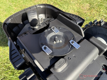 Onderkant met kleine maaischijf