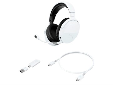 Cloud Stinger 3 draadloos in wit met accessoires.