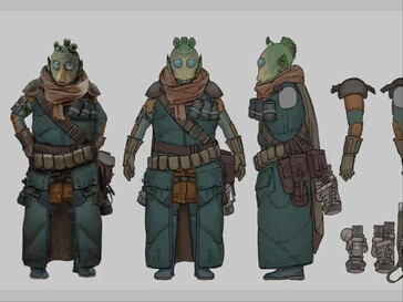 Vermeende gelekte afbeelding van een Rodian personage uit Star Wars Eclipse. (Afbeeldingsbron: MP1st)