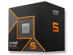 De verpakking van de CPU uit de AMD Ryzen 5 9000-serie. (Afbeeldingsbron: AMD)