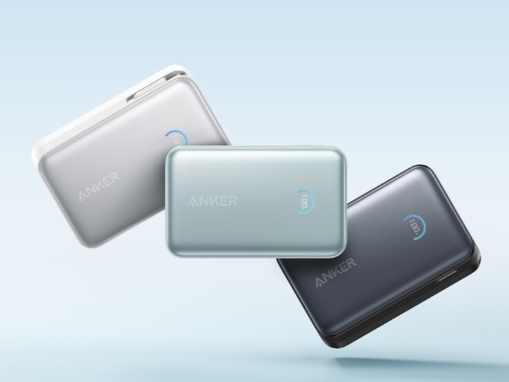 De drie kleuren van de Anker Nano Power Bank (10K, 45W, Ingebouwde intrekbare USB-C kabel). (Afbeeldingsbron: Anker)