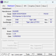 CPU-Z moederbord