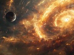 Een afbeelding van een planeet dicht bij een zwart gat. (Afbeeldingsbron: Kyraxys - Pixabay)