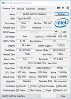 GPU-Z (Intel Iris Xe Graphics)