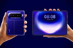 De Huawei Pura X Max heeft een ongewoon breed schermformaat.