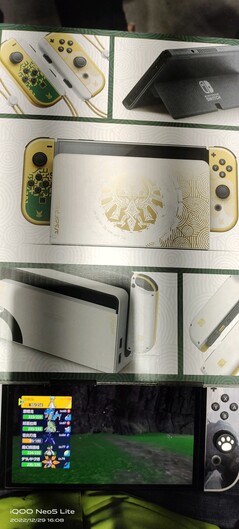 Nintendo Switch OLED Legend of Zelda: Tears of the Kingdom Edition dock (afbeelding via Reddit)