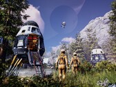 Een afbeelding die een landschap in Icarus toont. 