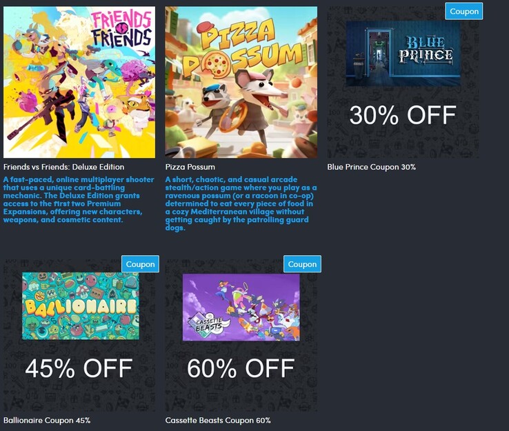 Het niveau van $4 (Afbeelding bron: Humble Bundle)