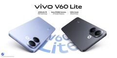 De Vivo V60 Lite 4G is verkrijgbaar in blauwe en zwarte kleuren (Afbeelding bron: Vivo)